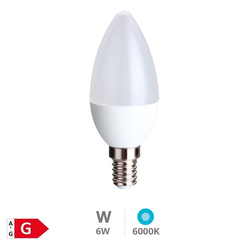 Bombilla LED vela 6W E14 6000K - Libertina REF: 200695049