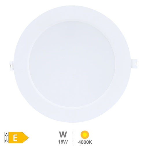 Downlight empotrable LED redondo Dumba 18W 4000K Blanco